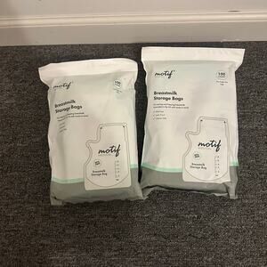 2 100-count Motif Medical Breastmilk Storage Bags